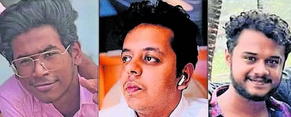 പാലക്കാട് ചിറ്റൂരിൽ കാർ നിയന്ത്രണം വിട്ട് വയലിലേക്ക് മറിഞ്ഞ് മൂന്ന് യുവാക്കൾ മരിച്ചു.