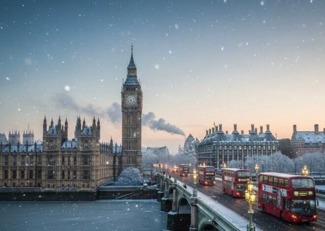 യുകെയിൽ തണുപ്പുകാലം കനക്കുന്നു: ലണ്ടൻ വരെ മഞ്ഞുവീഴ്ച പ്രവചിച്ച് ‘സ്‌നോ ബോംബ്’; താപനില -9C ലേക്ക് കൂപ്പുകുത്തും