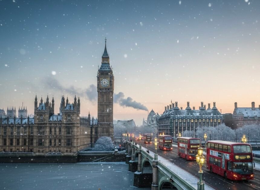 യുകെയിൽ തണുപ്പുകാലം കനക്കുന്നു: ലണ്ടൻ വരെ മഞ്ഞുവീഴ്ച പ്രവചിച്ച് ‘സ്‌നോ ബോംബ്’; താപനില -9C ലേക്ക് കൂപ്പുകുത്തും